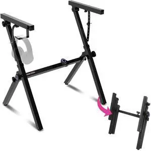 Foldable Piano Keyboard Stand for 54-88 Key Z Style | Adjustable Heavy Duty Musical Stand Support for Kids and Adults, Portable for Digital Electric Music Keyboards Foldable Piano Keyboard Stand for 54-88 Key Z Style | Adjustable Heavy Duty Musical Stand Support for Kids and Adults, Portable for Digital Electric Music Keyboards