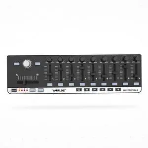 USB MIDI Controller with 9 Faders 9 Knobs for Music Production | Control your DAW with 27 programmable controls, USB plug-and-play and transport buttons for recording and music production USB MIDI Controller with 9 Faders 9 Knobs for Music Production | Control your DAW with 27 programmable controls, USB plug-and-play and transport buttons for recording and music production