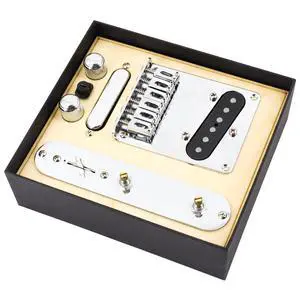6 Strings Saddle Bridge Plate Prewired 3 Way Switch Control Plate Neck Pickup Set for Squier Telecaster Electric Guitar Replacement Parts Chrome 6 Strings Saddle Bridge Plate Prewired 3 Way Switch Control Plate Neck Pickup Set for Squier Telecaster Electric Guitar Replacement Parts Chrome