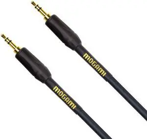 GOLD 3.5-3.5-03 Stereo Audio Patch Cable, 3.5mm TRS Male Plugs, Gold Contacts, Straight Connectors, 3 Foot GOLD 3.5-3.5-03 Stereo Audio Patch Cable, 3.5mm TRS Male Plugs, Gold Contacts, Straight Connectors, 3 Foot
