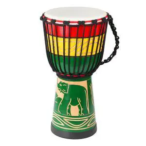 Djembe Drum 10'' x 20'' African Hand Drum with Goatskin DrumHead,Mahogany Body,Hand-carved Elephant Patterns for Adults Student Beginners (Green) Djembe Drum 10'' x 20'' African Hand Drum with Goatskin DrumHead,Mahogany Body,Hand-carved Elephant Patterns for Adults Student Beginners (Green)