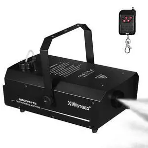 1500W Outdoor Fog Machine DMX Timer Wireless Remote LCD Display | IPX2 Water Resistant Adjustable Fog Output, Dense Long Distance Smoke for DJ Stage Halloween Concert Events 1500W Outdoor Fog Machine DMX Timer Wireless Remote LCD Display | IPX2 Water Resistant Adjustable Fog Output, Dense Long Distance Smoke for DJ Stage Halloween Concert Events