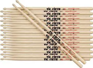 7A Wood Tip Drum Sticks (12 Pair Bundle) 7A Wood Tip Drum Sticks (12 Pair Bundle)