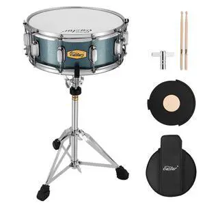 Snare Drum Set with Drum Sticks,for Beginners with Drum Stand, Mute Pad, Snare Drum Bag, Drum Key, 14"X 5.5", Starry Blue Snare Drum Set with Drum Sticks,for Beginners with Drum Stand, Mute Pad, Snare Drum Bag, Drum Key, 14"X 5.5", Starry Blue