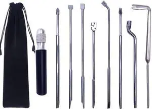 Piano Repair Tool Kit Regulating Tools Including Regulating Screwdriver Capstan Screw Wrench Set with 6" Combination Tool Handle for DIY Repair Maintain Piano Tools (9pcs) Piano Repair Tool Kit Regulating Tools Including Regulating Screwdriver Capstan Screw Wrench Set with 6" Combination Tool Handle for DIY Repair Maintain Piano Tools (9pcs)