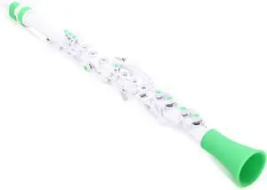 Clarinéo Student Clarinet Clarinet in C, 3Plus Octaves, Lightweight ABS Plastic (White/Green) Clarinéo Student Clarinet Clarinet in C, 3Plus Octaves, Lightweight ABS Plastic (White/Green)
