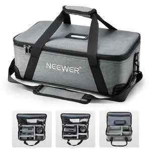Carrying Bag with Movable Foam Padded for Studio Light Q300 Vision 4 ML300 CB60B RGB CB60 MS60B MS60C MS150B, Durable Oxford Cloth Transit Bag Travel Case with Shoulder Strap & Handle, PB5 Carrying Bag with Movable Foam Padded for Studio Light Q300 Vision 4 ML300 CB60B RGB CB60 MS60B MS60C MS150B, Durable Oxford Cloth Transit Bag Travel Case with Shoulder Strap & Handle, PB5