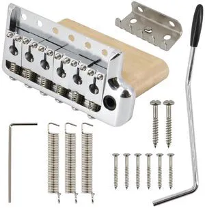 Tremolo Bridge for PRS Style Electric Guitar, 52.5mm Full Solid Brass 6-Screws Tremolo Bridge (Silver) Tremolo Bridge for PRS Style Electric Guitar, 52.5mm Full Solid Brass 6-Screws Tremolo Bridge (Silver)