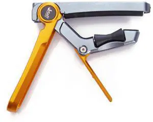 2025 Upgrade Rolling Guitar Capo, Aluminum Alloy - CNC Metal Carving Capo for Acoustic and Electric Guitars, Unique Folding and Hiding Design, Silky Smooth Movement, Precise Tuning. (YELLOW) 2025 Upgrade Rolling Guitar Capo, Aluminum Alloy - CNC Metal Carving Capo for Acoustic and Electric Guitars, Unique Folding and Hiding Design, Silky Smooth Movement, Precise Tuning. (YELLOW)