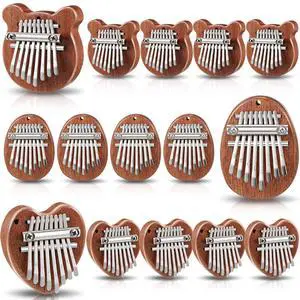 15 Pack Mini Thumb Piano with 8 Key Cute Heart Oval Bear Small Kalimba Pocket Finger Piano for Kids Adults Valentine Christmas Musical Gifts 15 Pack Mini Thumb Piano with 8 Key Cute Heart Oval Bear Small Kalimba Pocket Finger Piano for Kids Adults Valentine Christmas Musical Gifts