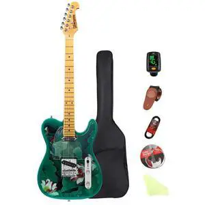 39" TL Style Electric Guitar Solid Body Electric Guitars for Intermediate &Beginner Players with GIg Bag, Strap, Cable, Picks(lotus) 39" TL Style Electric Guitar Solid Body Electric Guitars for Intermediate &Beginner Players with GIg Bag, Strap, Cable, Picks(lotus)