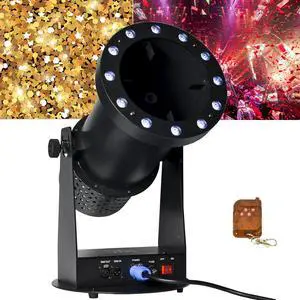 1500W Professional Confetti Machine RGB 12LEDs Cannon Machine Electric Confetti Launcher Confetti Tubes W/Wireless Remote & DMX, for Special Event, Parties, Club, Wedding, Concerts 1500W Professional Confetti Machine RGB 12LEDs Cannon Machine Electric Confetti Launcher Confetti Tubes W/Wireless Remote & DMX, for Special Event, Parties, Club, Wedding, Concerts