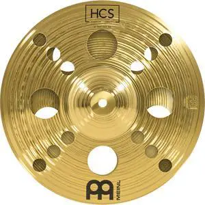 Meinl 12" Trash Stack Cymbal Pair with Holes - HCS Traditional Finish Brass for Drum Set, Made In Germany, (HCS12TRS) | Durable Brass Alloy, Bright & Musical Sound, Beginner Friendly Made by the Sam Meinl 12" Trash Stack Cymbal Pair with Holes - HCS Traditional Finish Brass for Drum Set, Made In Germany, (HCS12TRS) | Durable Brass Alloy, Bright & Musical Sound, Beginner Friendly Made by the Sam