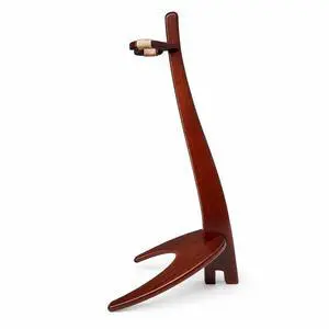 Wooden Guitar Stand, Walnut Color | Handmade, Solid Semi-curved Design, Floor Stand, For Acoustic, Classical Guitars, Banjos, Mandolins Wooden Guitar Stand, Walnut Color | Handmade, Solid Semi-curved Design, Floor Stand, For Acoustic, Classical Guitars, Banjos, Mandolins