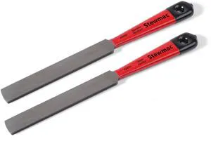 Double-Edge Fret Crown Files, Set of 2, Narrow to Jumbo | Hollow-Ground Fret Files, One for Narrow and Medium Fretwire, One for Wide/Jumbo, Luthier Shaping and Recrowning Tool Double-Edge Fret Crown Files, Set of 2, Narrow to Jumbo | Hollow-Ground Fret Files, One for Narrow and Medium Fretwire, One for Wide/Jumbo, Luthier Shaping and Recrowning Tool