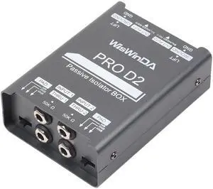 Pro Di-2 Passive Stereo Direct Box With 3-Level PAD Switch Dual Channel XLR Input 1/4 Output Low Distortion Free Phase Distortion for Musical Instruments (Pro Di-2 Gray) Pro Di-2 Passive Stereo Direct Box With 3-Level PAD Switch Dual Channel XLR Input 1/4 Output Low Distortion Free Phase Distortion for Musical Instruments (Pro Di-2 Gray)