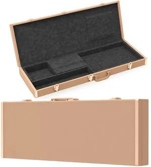 Hard Shell Electric Guitar Case, 39in Square Protective Guitar Hard Case with Lock & Metal Feet, Heavy-Duty Carrying Case for KST/KTL/170 Electric Guitars, Elegant Brown Hard Shell Electric Guitar Case, 39in Square Protective Guitar Hard Case with Lock & Metal Feet, Heavy-Duty Carrying Case for KST/KTL/170 Electric Guitars, Elegant Brown