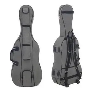 Cello Case 4/4 with Wheels, Full Size Cello Rolling Gig Backpack Bag | Soft Thick Padded, Multiple Accessory Pockets, Cello Bag with Backpack-straps for Band Practice / Gig / Travel Cello Case 4/4 with Wheels, Full Size Cello Rolling Gig Backpack Bag | Soft Thick Padded, Multiple Accessory Pockets, Cello Bag with Backpack-straps for Band Practice / Gig / Travel