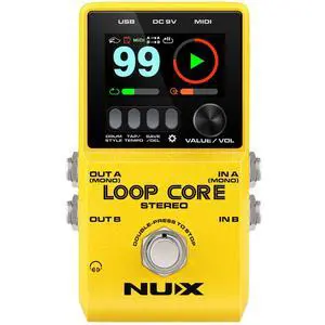 Loop Core Stereo Looper Guitar Pedal, Effect Pedal for Electric Guitar, 6 Hours Record Time, Stereo Audio,MIDI Control, HD Color LCD Screen, Customize Boot-Up Picture Loop Core Stereo Looper Guitar Pedal, Effect Pedal for Electric Guitar, 6 Hours Record Time, Stereo Audio,MIDI Control, HD Color LCD Screen, Customize Boot-Up Picture