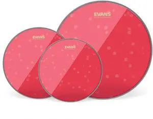 Drum Heads - Hydraulic Red Fusion Pack (10", 12", 14") with 14" UV1 Coated Snare Head Drum Heads - Hydraulic Red Fusion Pack (10", 12", 14") with 14" UV1 Coated Snare Head