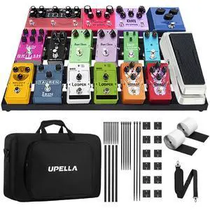 Guitar Pedal Board Aluminum Guitar Effect Pedal Board 18'' x 12.5'' Guitar Effects Pedalboard Accessories with Carrying Bag Guitar Pedal Board Aluminum Guitar Effect Pedal Board 18'' x 12.5'' Guitar Effects Pedalboard Accessories with Carrying Bag
