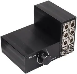 Pro 3Pin XLR 3Channels selector Switching Box Interchangeable 1-in 3-Out/3-In 1-Out HiFi Stereo Audio Selector Balanced Audio Converter Quality Pure Copper XLR Connectors(MS-XLR-0103) Pro 3Pin XLR 3Channels selector Switching Box Interchangeable 1-in 3-Out/3-In 1-Out HiFi Stereo Audio Selector Balanced Audio Converter Quality Pure Copper XLR Connectors(MS-XLR-0103)