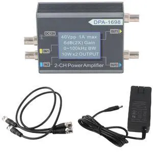 Power Amplifier Generator DSS DPA1698 Channel Wide Frequency Range 0-100KHz for Teaching and Industrial Control (US Plug) Power Amplifier Generator DSS DPA1698 Channel Wide Frequency Range 0-100KHz for Teaching and Industrial Control (US Plug)