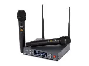 200-Channel UHF Dual Handheld Wireless Microphones System, 262 Feet (80 Meter) Range, Perfect for Church, Birthdays, Karaoke, Weddings, Events - Stage Right Series,Black 200-Channel UHF Dual Handheld Wireless Microphones System, 262 Feet (80 Meter) Range, Perfect for Church, Birthdays, Karaoke, Weddings, Events - Stage Right Series,Black