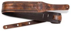 Taylor Fountain 2.5-inch Leather Guitar Strap - Weathered Brown Taylor Fountain 2.5-inch Leather Guitar Strap - Weathered Brown