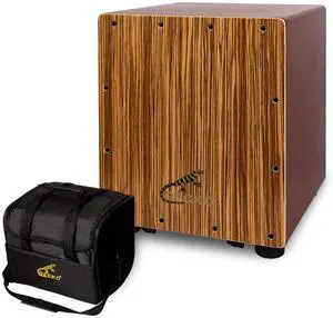 Cajon Drum Box with Tool-Free Adjustable Guitar Strings, Snare and Bass Tones | 12.6" Compact Percussion Instrument for Beginners and Pros (Includes Bag) Cajon Drum Box with Tool-Free Adjustable Guitar Strings, Snare and Bass Tones | 12.6" Compact Percussion Instrument for Beginners and Pros (Includes Bag)