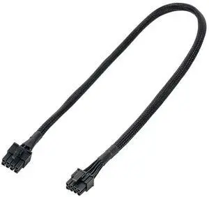 25.5 Inch 65cm 18AWG Black 8Pin to 6+2Pin PCIe GPU Modular Power Cable, Male to Male Compatible with Corsair Thermaltake ARESGAME PSU 25.5 Inch 65cm 18AWG Black 8Pin to 6+2Pin PCIe GPU Modular Power Cable, Male to Male Compatible with Corsair Thermaltake ARESGAME PSU