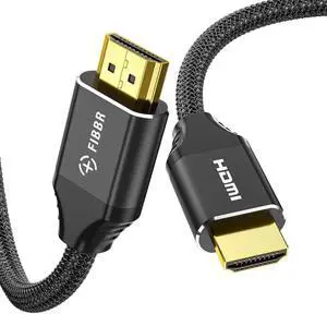 FIBBR 8K HDMI 2.1 Cable 6ft/2m, 48Gbps Ultra High Speed HDMI Cord, 8K@60Hz 4K@120Hz 2K@240Hz eARC 3D Dynamic HDR 12Bit, Compatible with PS5 PS4 Xbox Series Laptop HDTV Projector FIBBR 8K HDMI 2.1 Cable 6ft/2m, 48Gbps Ultra High Speed HDMI Cord, 8K@60Hz 4K@120Hz 2K@240Hz eARC 3D Dynamic HDR 12Bit, Compatible with PS5 PS4 Xbox Series Laptop HDTV Projector