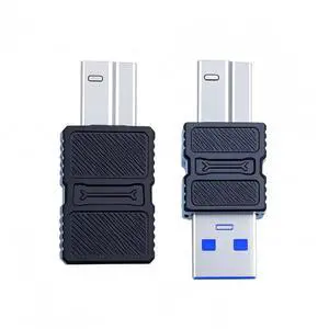 2 Pack USB 3.0 Type-B Male to USB 3.0 Type-A Male Female Printer Adapter Kit, 5Gbps Data Extension Converter Plug Black for Disk SSD Camera 2 Pack USB 3.0 Type-B Male to USB 3.0 Type-A Male Female Printer Adapter Kit, 5Gbps Data Extension Converter Plug Black for Disk SSD Camera