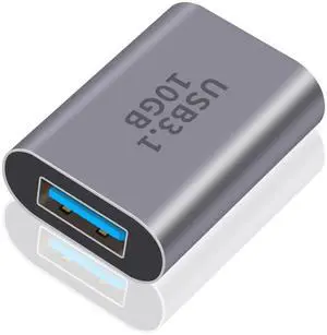 1-Pack USB C to A Adapter 10Gbps, USB 3.1 Gen2 Type C Female to USB A Female Double-Side Transmission Converter Compatible with iPhone MacBook Pro Galaxy 1-Pack USB C to A Adapter 10Gbps, USB 3.1 Gen2 Type C Female to USB A Female Double-Side Transmission Converter Compatible with iPhone MacBook Pro Galaxy