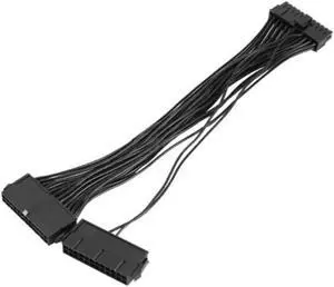 Dual 24-Pin Mining Adapter Cable, ATX Power Supply 24Pin Connector Splitter, Dual PSU Synchronous Start Adapter Cable for Mining Rig Dual 24-Pin Mining Adapter Cable, ATX Power Supply 24Pin Connector Splitter, Dual PSU Synchronous Start Adapter Cable for Mining Rig