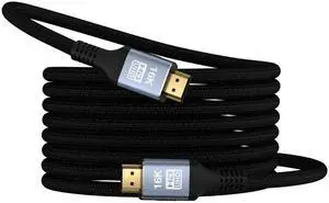 10FT HDMI 2.2 16K 8K Cable, 96Gbps Ultra High Speed Gaming HDMI Cord, 4K@480Hz 8K@240Hz Dynamic HDR eARC DTS:X HDCP 2.2&2.3 Compatible with PC Monitor HDTV PS5 Blu-ray 10FT HDMI 2.2 16K 8K Cable, 96Gbps Ultra High Speed Gaming HDMI Cord, 4K@480Hz 8K@240Hz Dynamic HDR eARC DTS:X HDCP 2.2&2.3 Compatible with PC Monitor HDTV PS5 Blu-ray