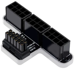 PH316 38A 12VHPWR 12+4P 600W Power Adapter Connector Converter 180 Degree Angled 3x8P PCIe to 12VHPWR for ATX3.0 Desktops Compatible with 40 Series Graphics Cards PH316 38A 12VHPWR 12+4P 600W Power Adapter Connector Converter 180 Degree Angled 3x8P PCIe to 12VHPWR for ATX3.0 Desktops Compatible with 40 Series Graphics Cards