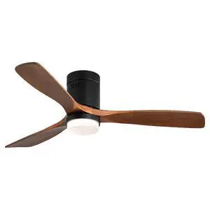 52 Inch Indoor Ceiling Fan With Lights 3 Solid Wood Fan Blade Noiseless Reversible Motor Remote Control With Light 52 Inch Indoor Ceiling Fan With Lights 3 Solid Wood Fan Blade Noiseless Reversible Motor Remote Control With Light