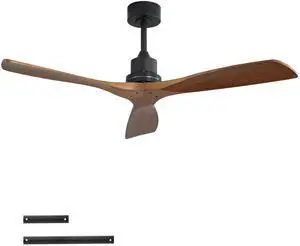 52inch Outdoor Farmhouse Ceiling Fan No Light, with Remote Control Solid Wood Fan Blade Reversible Motor 52inch Outdoor Farmhouse Ceiling Fan No Light, with Remote Control Solid Wood Fan Blade Reversible Motor