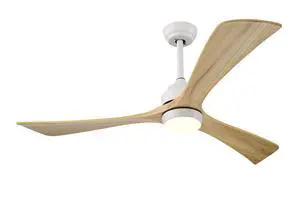 52" Ceiling Fan with Lights Remote Control,Quiet DC Motor 3 Blade Ceiling Fans 6 Speed Levels,Reversible Ceiling Fan, for Patio Living Room, Bedroom, Office,Indoor.(White +Natural) 52" Ceiling Fan with Lights Remote Control,Quiet DC Motor 3 Blade Ceiling Fans 6 Speed Levels,Reversible Ceiling Fan, for Patio Living Room, Bedroom, Office,Indoor.(White +Natural)