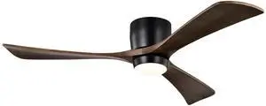 52" Ceiling Fan with Lights Remote Control,Quiet DC Motor 3 Blade Ceiling Fans 6 Speed Levels,Reversible Ceiling Fan, for Patio Living Room, Bedroom, Office,Indoor.(Matte Black +Black Walnut ) 52" Ceiling Fan with Lights Remote Control,Quiet DC Motor 3 Blade Ceiling Fans 6 Speed Levels,Reversible Ceiling Fan, for Patio Living Room, Bedroom, Office,Indoor.(Matte Black +Black Walnut )