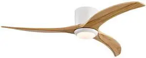 52" Solid Wood Blades Ceiling Fan With Light with Remote Control, Noiseless Reversible Motor, 6 Speed, for Patio Living Room, Bedroom,Indoor.(Matte White) 52" Solid Wood Blades Ceiling Fan With Light with Remote Control, Noiseless Reversible Motor, 6 Speed, for Patio Living Room, Bedroom,Indoor.(Matte White)