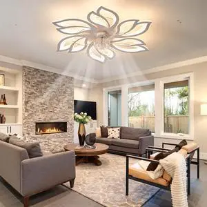 25.5In Ceiling Fan with Lights, Remote Control 3 Color Temperatures,6 Gear wind Speed Fan Light 25.5In Ceiling Fan with Lights, Remote Control 3 Color Temperatures,6 Gear wind Speed Fan Light