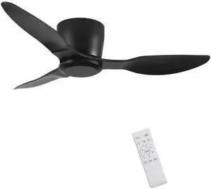 40" Flush Mount Ceiling Fan without light, 3 Reversible Blades, with 6 Speeds Reversible DC Motor,Low Profile Ceiling Fan with no light for Living Room Kitchen Bedroom 40" Flush Mount Ceiling Fan without light, 3 Reversible Blades, with 6 Speeds Reversible DC Motor,Low Profile Ceiling Fan with no light for Living Room Kitchen Bedroom