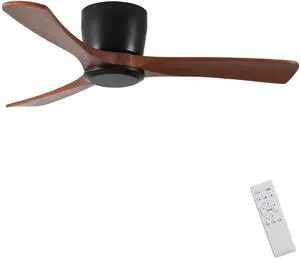 42 Inch Ceiling Fan no light with Remote Control, Low Profile Flush Mount Ceiling Fan without Light,Noiseless Reversible DC Motor with Timer 42 Inch Ceiling Fan no light with Remote Control, Low Profile Flush Mount Ceiling Fan without Light,Noiseless Reversible DC Motor with Timer