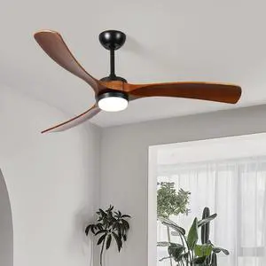 60-inch 3-blade solid wood ceiling fan light 60-inch 3-blade solid wood ceiling fan light