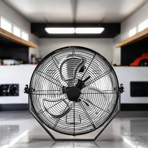 18 in. Black Industrial Wall Mount Fan 3-Speed Indoor/OutdoorCommercial Ventilation Metal High Velocity Fan 18 in. Black Industrial Wall Mount Fan 3-Speed Indoor/OutdoorCommercial Ventilation Metal High Velocity Fan