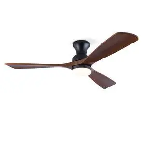 Hot sales 52 Inch Modern Black Ceiling Fans With Lights, 3 Color Dimmable LED, 3 Solide Wood Blades Ceiling Fan with Remote Control Reversible DC Motor Hot sales 52 Inch Modern Black Ceiling Fans With Lights, 3 Color Dimmable LED, 3 Solide Wood Blades Ceiling Fan with Remote Control Reversible DC Motor
