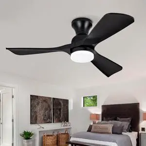 Hot sales 42 Inch Black Ceiling Fan with Lights Flush Mount Ceiling Fan with Remote Control, ABS Blades Modern Outdoor Ceiling Fans for Bedroom/Farmhouse/Patio/Indoor, Quiet DC Motor Hot sales 42 Inch Black Ceiling Fan with Lights Flush Mount Ceiling Fan with Remote Control, ABS Blades Modern Outdoor Ceiling Fans for Bedroom/Farmhouse/Patio/Indoor, Quiet DC Motor