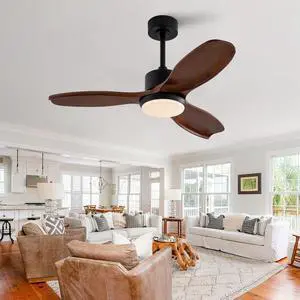 42" Wood Ceiling Fan with Lights Remote Control,Quiet DC Motor 3 Blade Ceiling Fans for Patio Living Room, Bedroom, Office,Indoor Outdoor(Black+Dark Walnut) 42" Wood Ceiling Fan with Lights Remote Control,Quiet DC Motor 3 Blade Ceiling Fans for Patio Living Room, Bedroom, Office,Indoor Outdoor(Black+Dark Walnut)